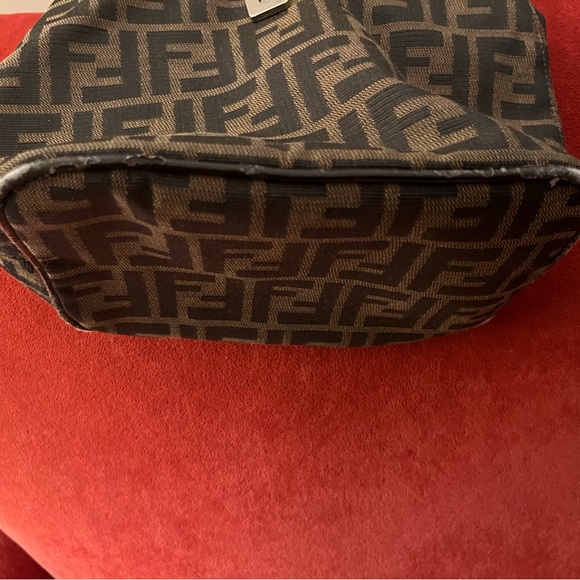 Fendi Zucca Black and Brown Monogram Shoulder Bag - Picture 8 of 10